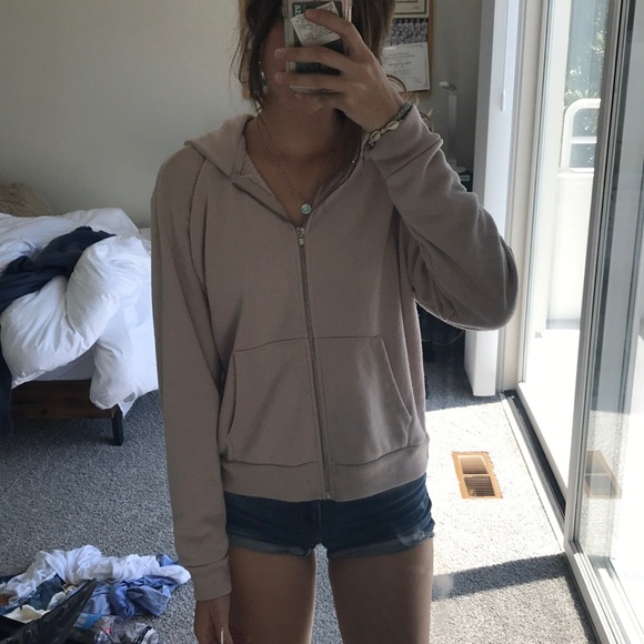 Brandy Melville Other - light pink brandy zip up